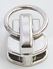 8# Auto Lock Metal Slider with SMO Logo+Ring Puller (Rack Plating)