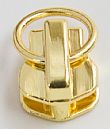 Auto Lock Metal Slider with Ring (Rack Plating)