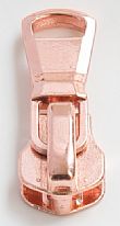 Auto Lock Metal Slider with Fan-shaped Puller (Rack Plating)